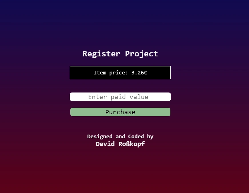 Kassenautomat Projekt Thumbnail